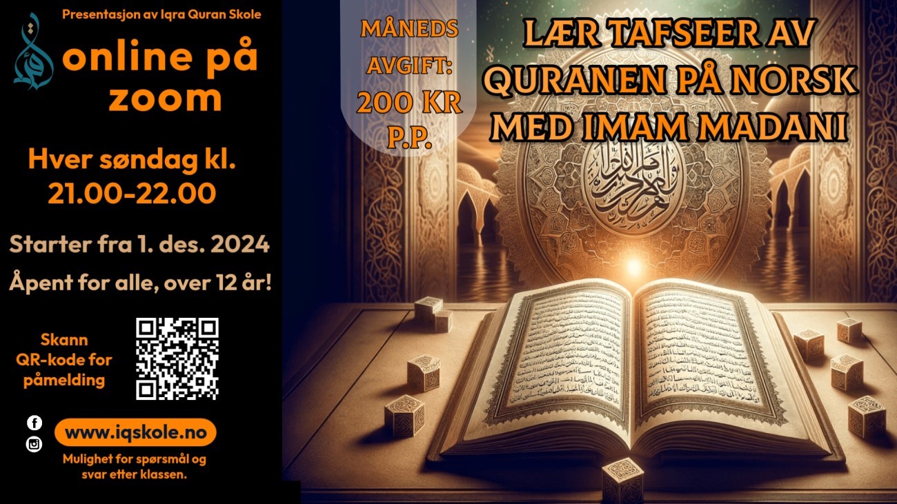 La oss forstå Quran'ens budskap! - Klasse 8.12.2024