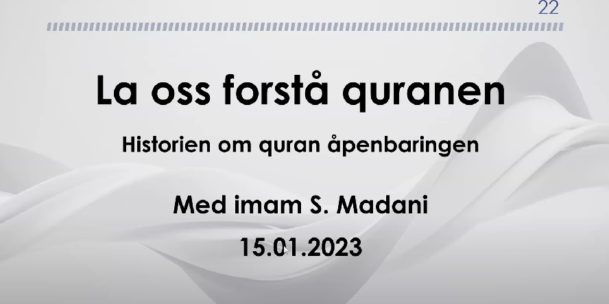 La oss forstå quran 15.01.2023